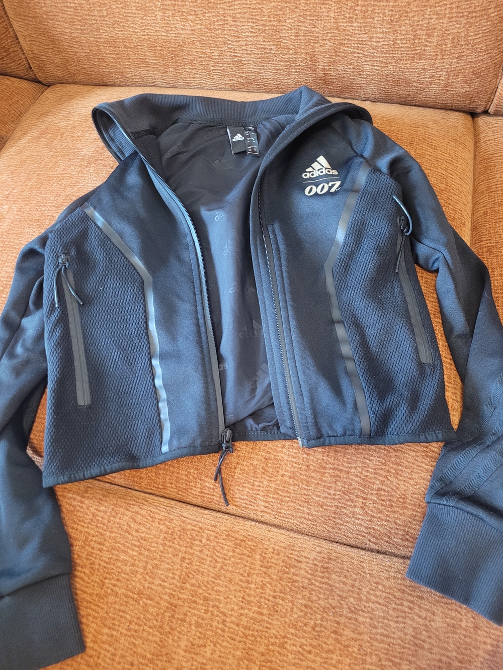 adidas Black 007 Performance Zip Jacket
